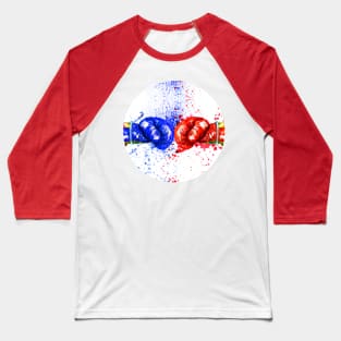 Red and Blue Boxing Gloves Baseball T-Shirt